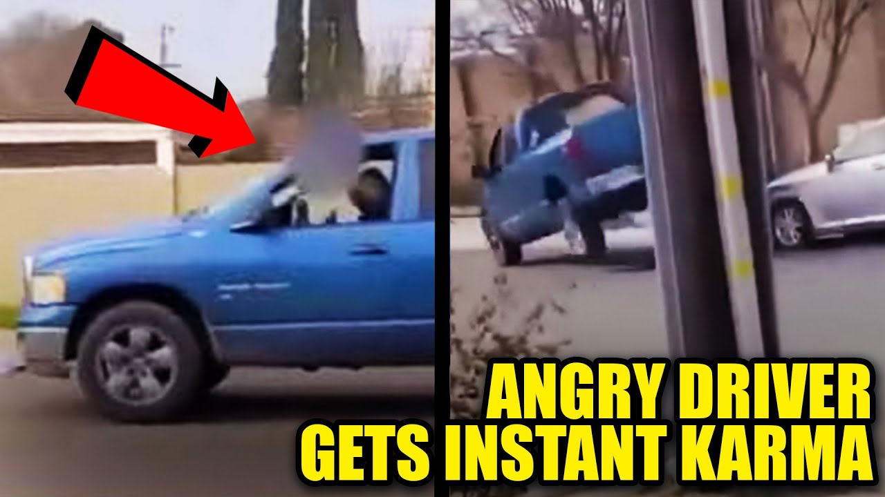 WATCH: Driver Flips Off Black Woman from Pickup Truck, Gets Instant Karma