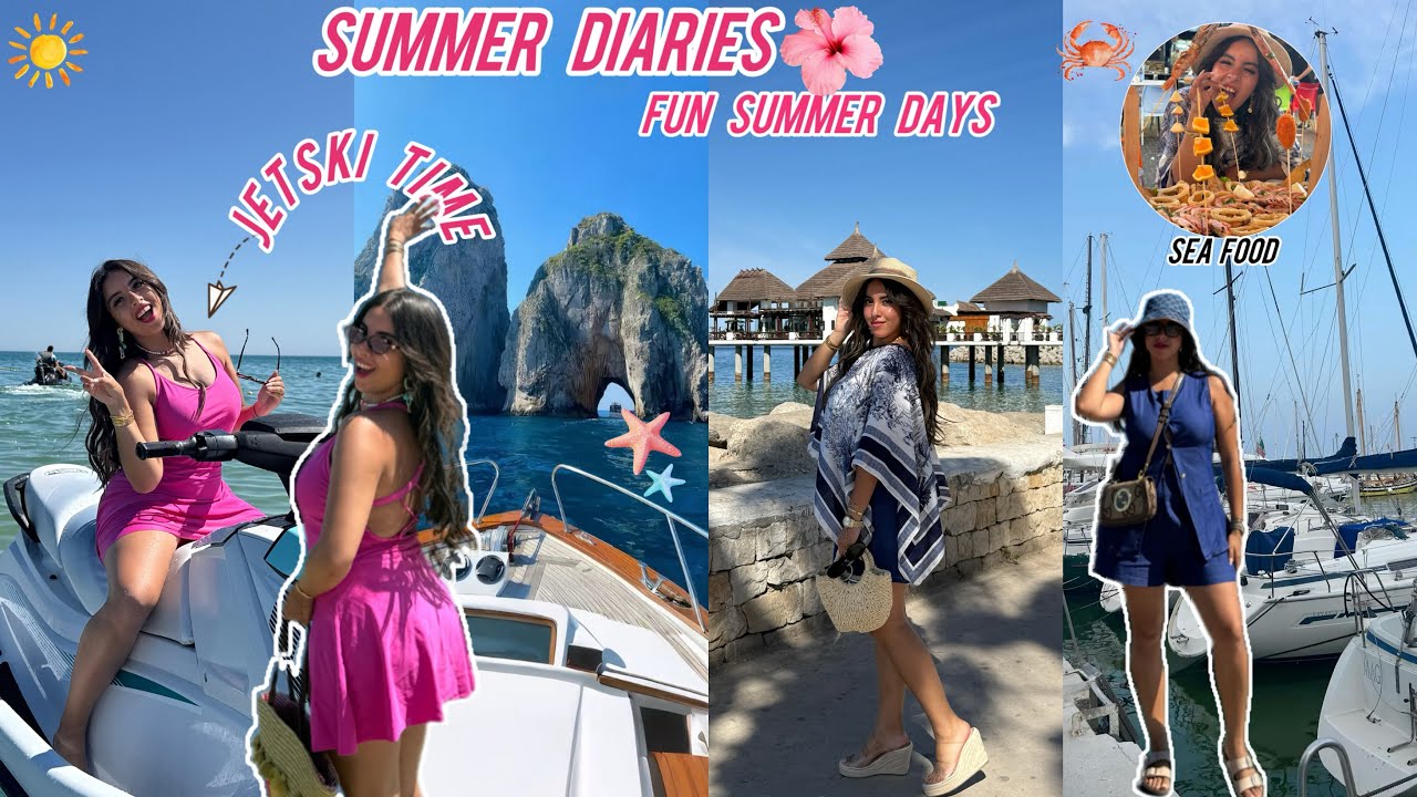 Summer diaries ☀️🌊 أول مرة نجرب Jetski 😍 | أحسن أيامي Chamal 📍