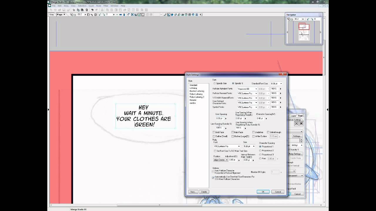 Manga Studio 4 EX Lettering Tutorial