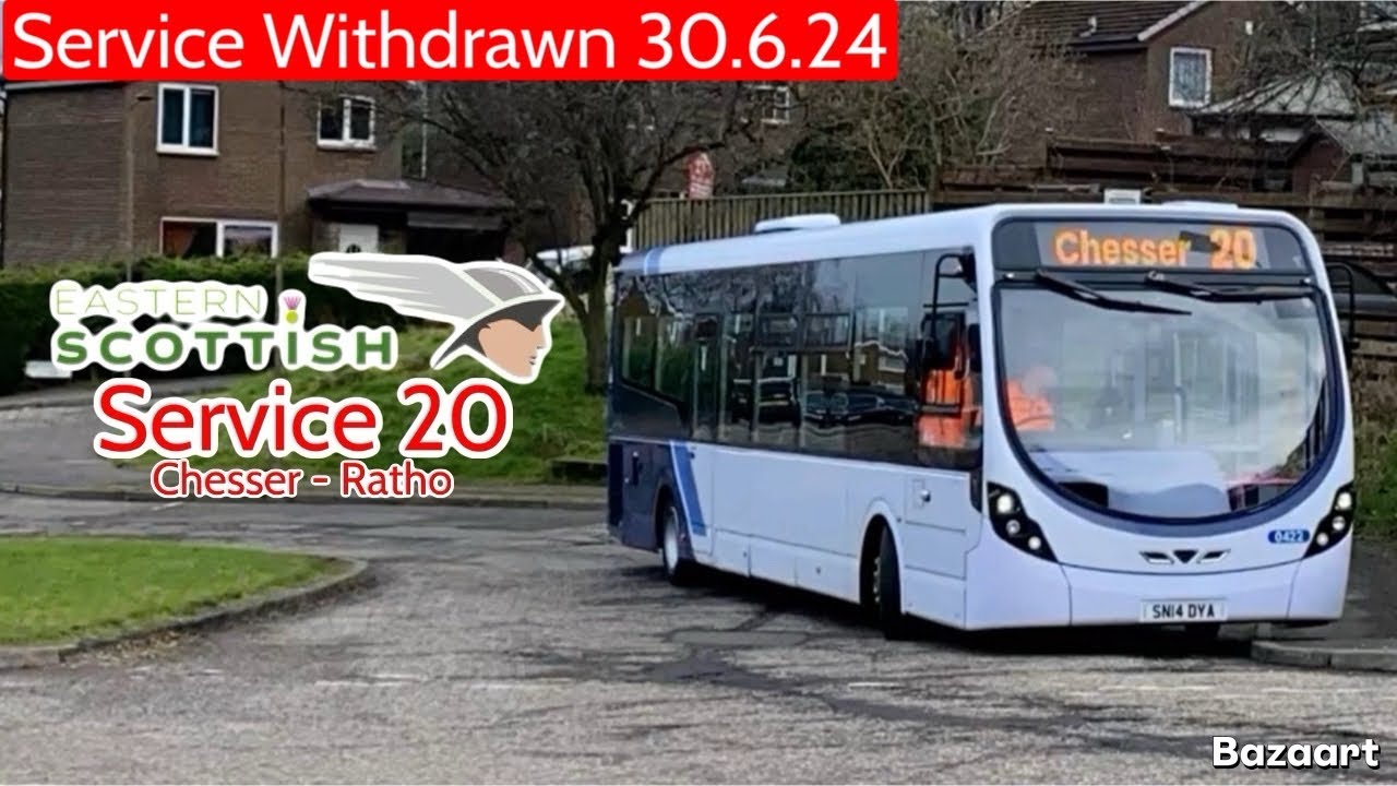 FRV; Eastern Scottish Service 20 • Chesser to Ratho • Streetlite DF 0422 SN14DYA (1/3/24)