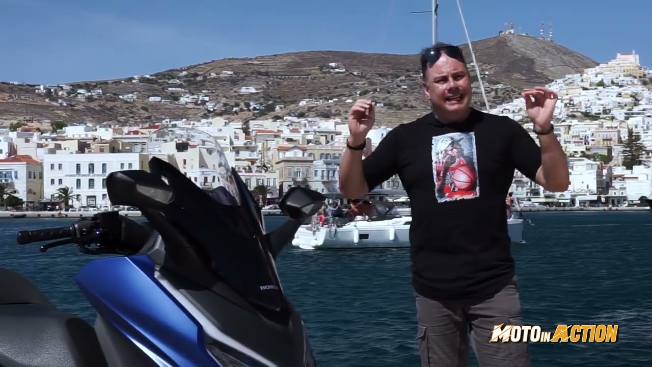 Το καλύτερο και ακριβότερο Scooter 125cc HONDA Forza 125 test ride στην Σύρο.