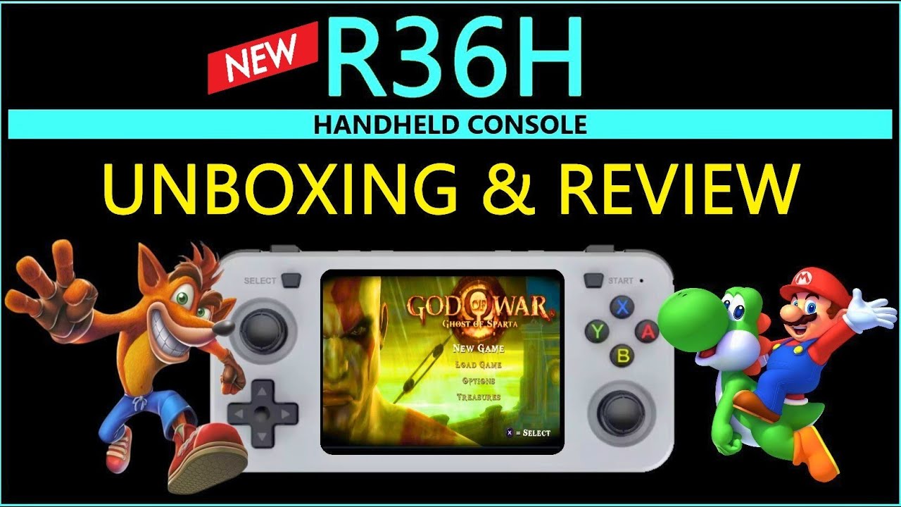 R36H RETRO HANDHELD CONSOLE || UNBOXING & REVIEW || E3 GAMING