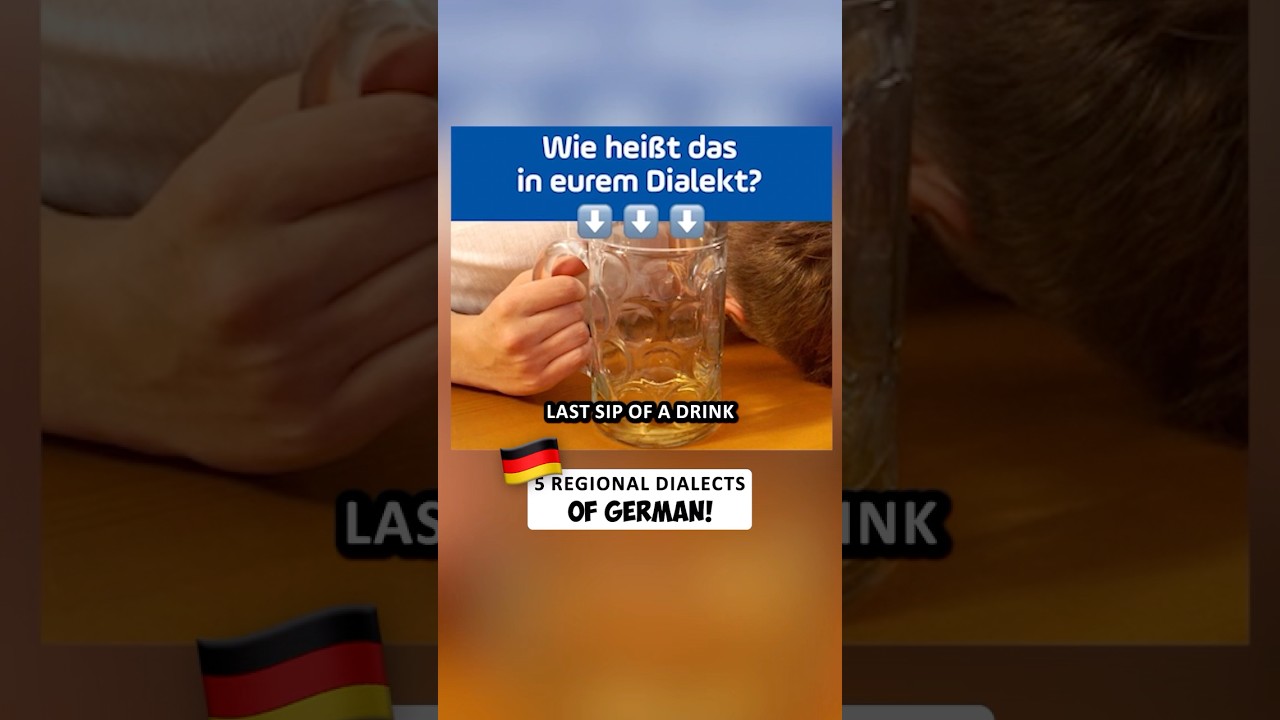 German dialects Pt. 2 | What do YOU call backwash?😅In German we have a hilarious nickname for it!😂