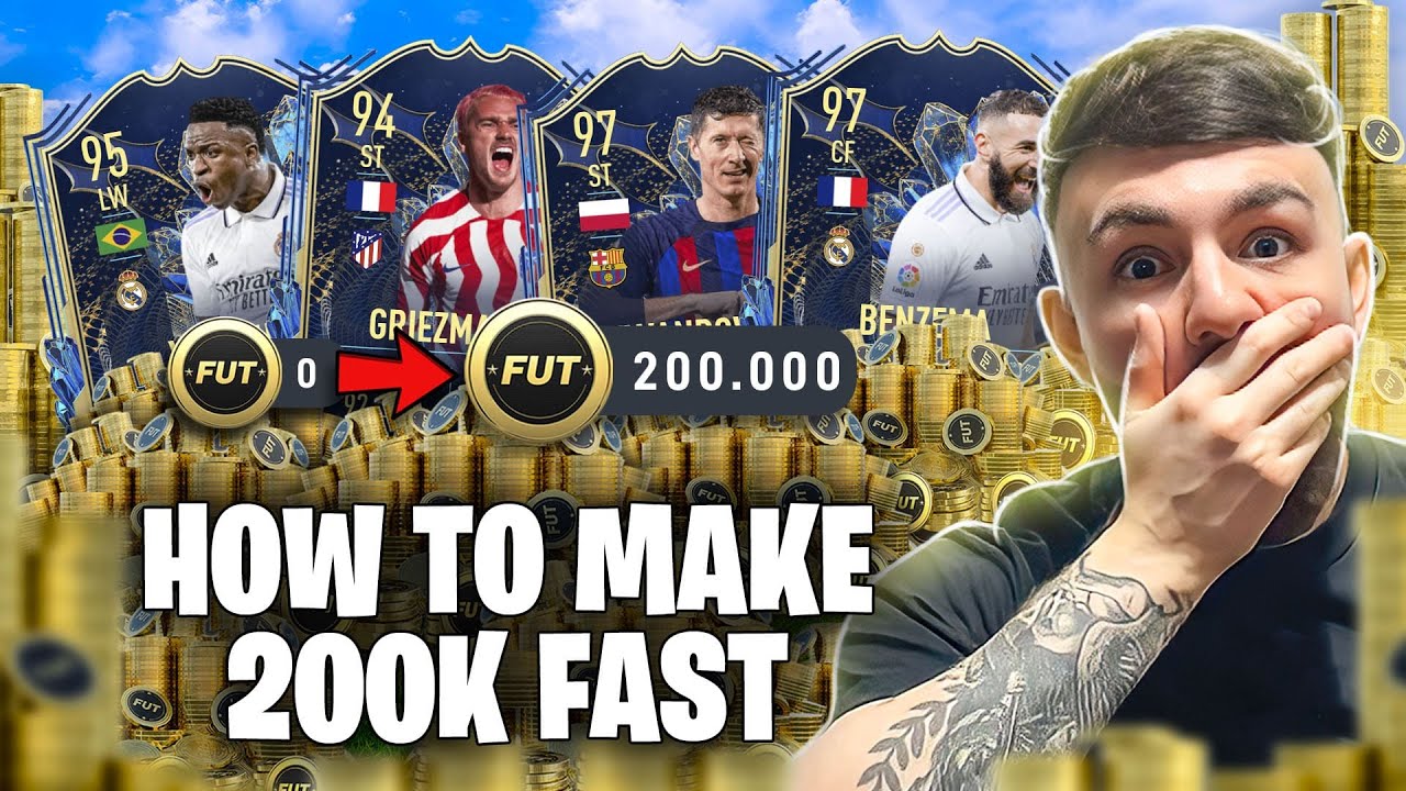 How to Make 200k Coins FAST?! (FIFA 23 BEST SNIPING FILTERS) *step by step 0-200k*