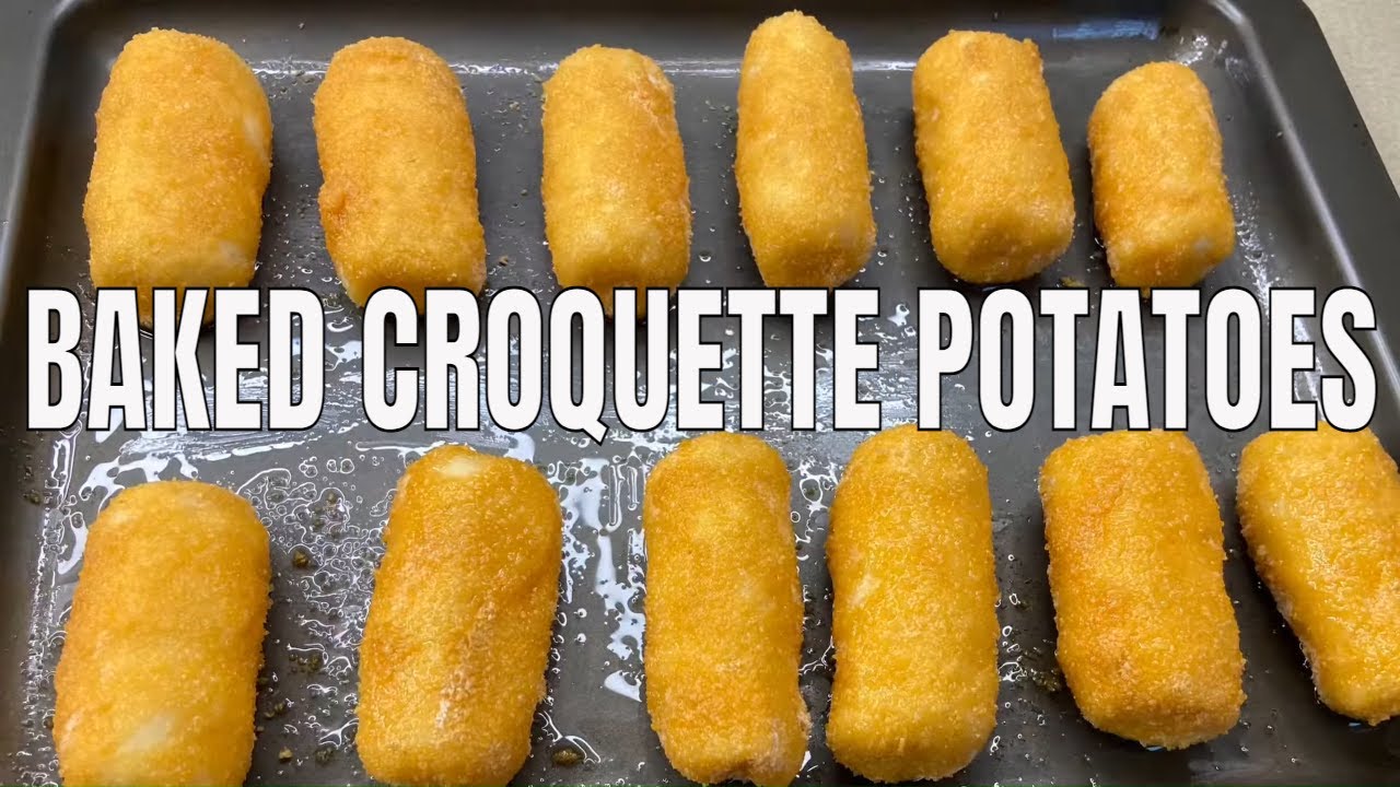 How to make Oven Baked  Croquette Potatoes/ Easy baked croquette potatoes recipe/