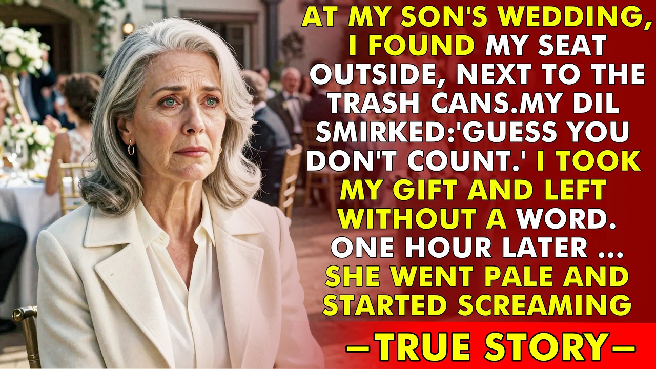 At My Son’s Wedding, They Put Me By The Trash Cans  I Quietly Left  An Hour Later…