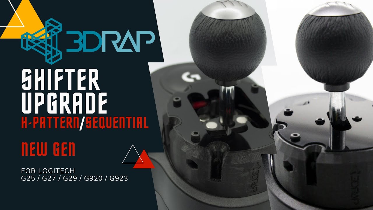 3DRAP SHIFTER UPGRADE H-PATTERN / SEQUENTIAL / HANDBRAKE FOR LOGITECH G25 / G27 / G29 / G920 / G923