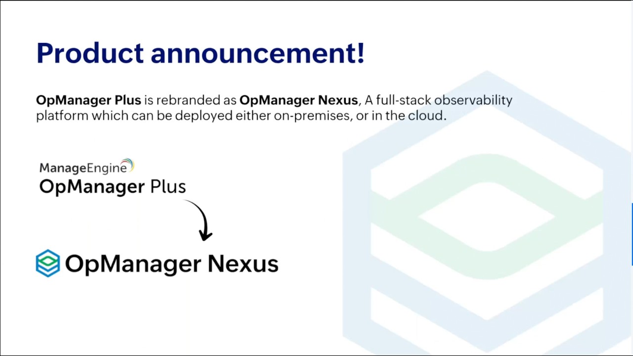 Бесплатное обучение по ManageEngine OpManager Nexus (ранее OpManager Plus) | Часть 1