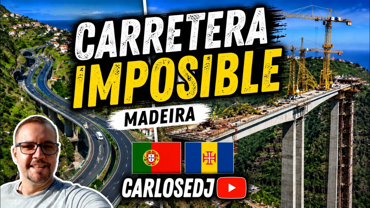 Sorprendente Autopista que cambio a Madeira para siempre;  un antes y un después en la isla.