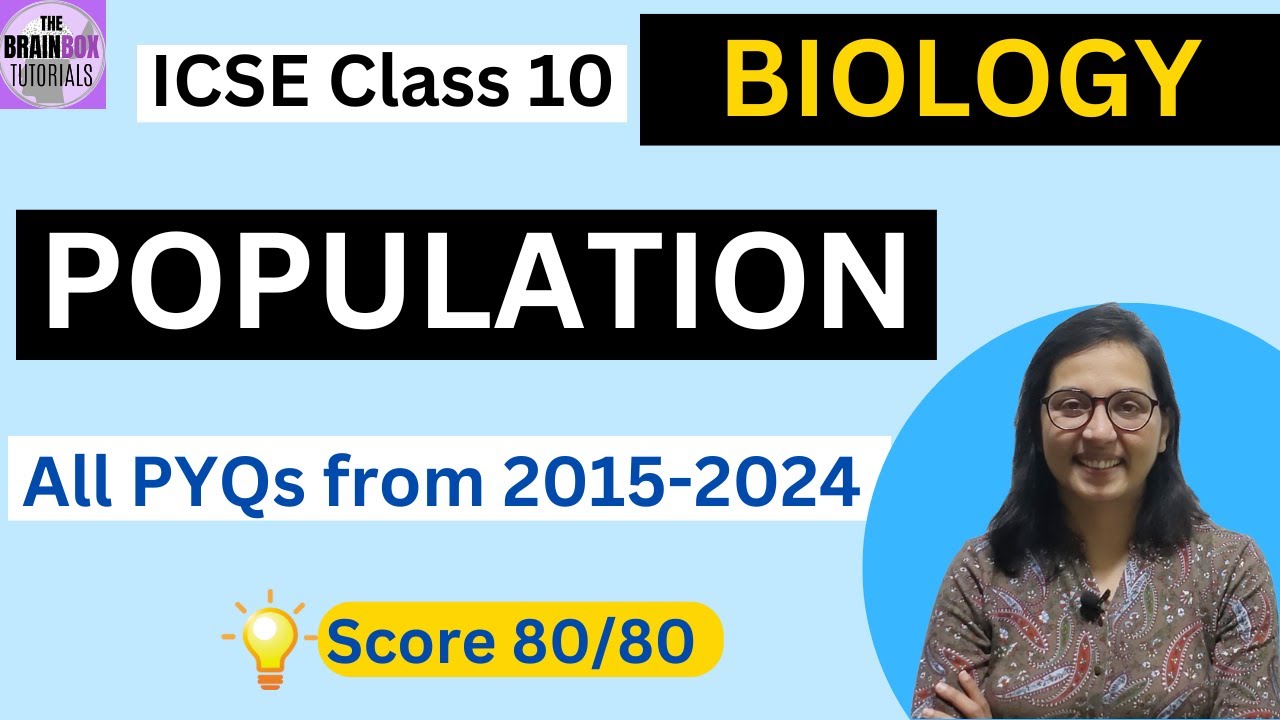 ICSE Class 10 Biology Population PYQs + Solution