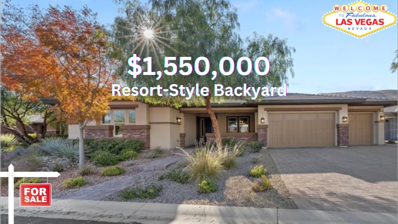 $1,550,000 Dream Home Las Vegas! Touring a Luxurious 5 Bed Home w/ En Suite & Resort-Style Backyard