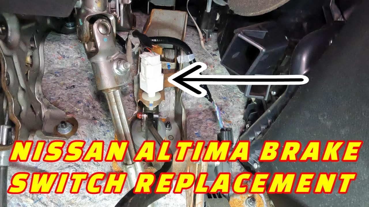 CUSTOMER STATES BATTERY DRAINS AND BRAKE LIGHTS STAY ON! HOW TO REPLACE A NISSAN ALTIMA BRAKE SWITCH