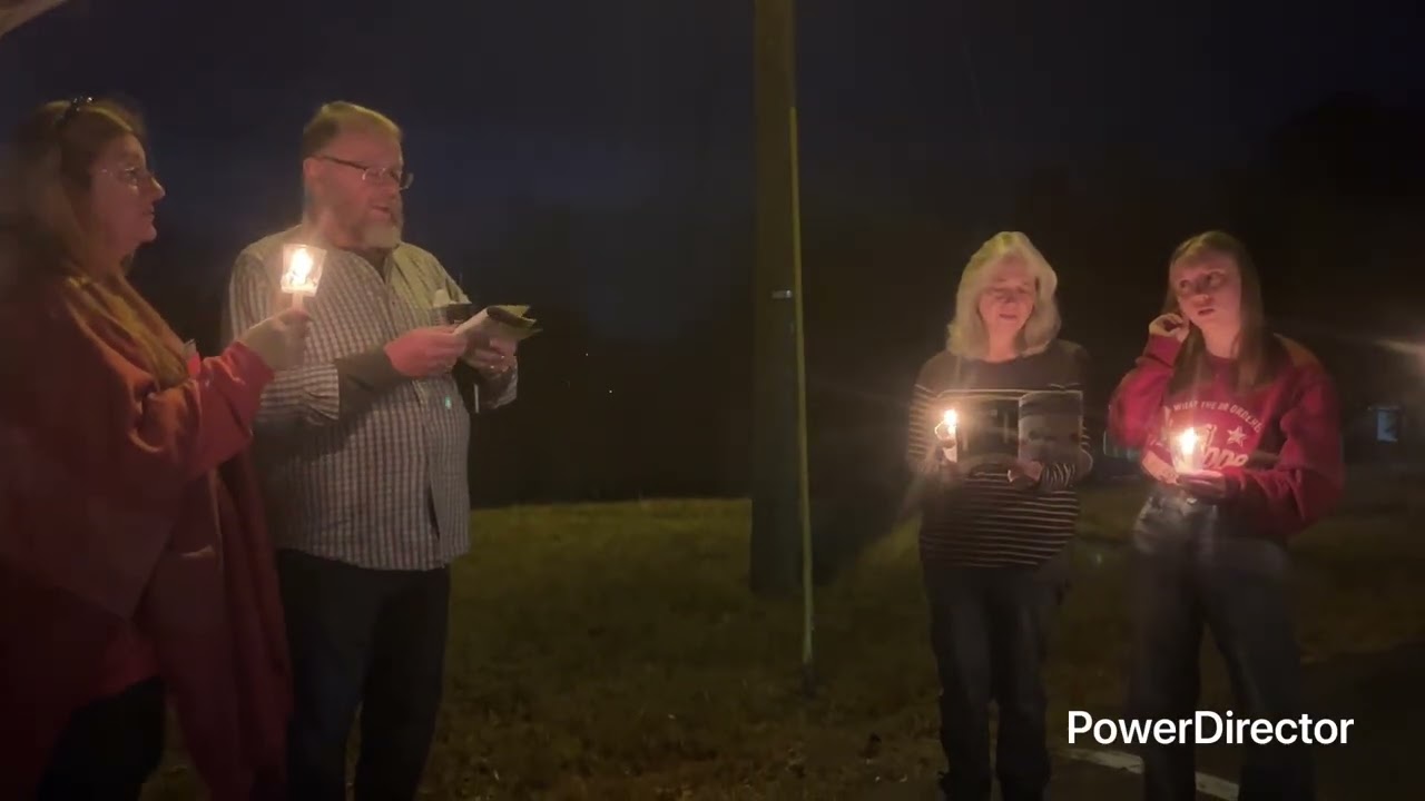 Christmas caroling ￼