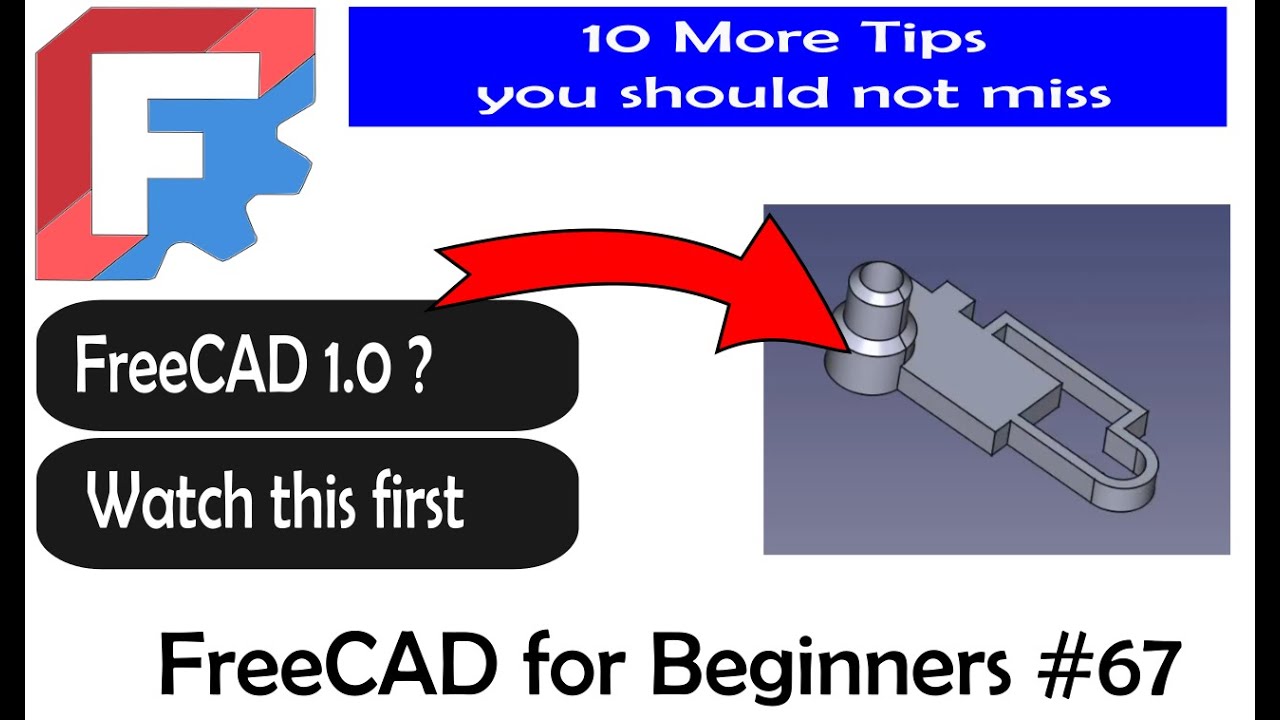 FreeCAD for Beginners #67 ten more tips for using FreeCAD 1.0 #cad #freecad #design #makers