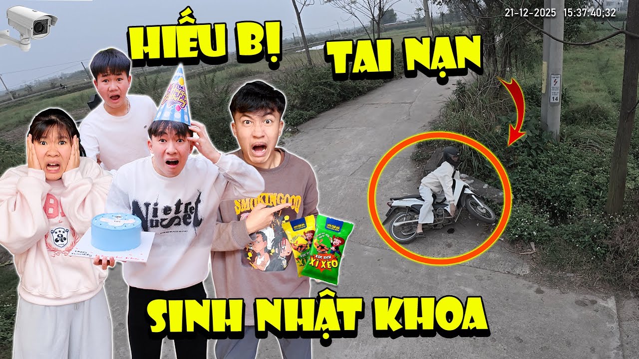 Căng !! Hiếu Hài Hước Bị Tai Nạn Đúng Ngày Sinh Nhật Khoa - Cả Team Vô Cùng Lo Lắng
