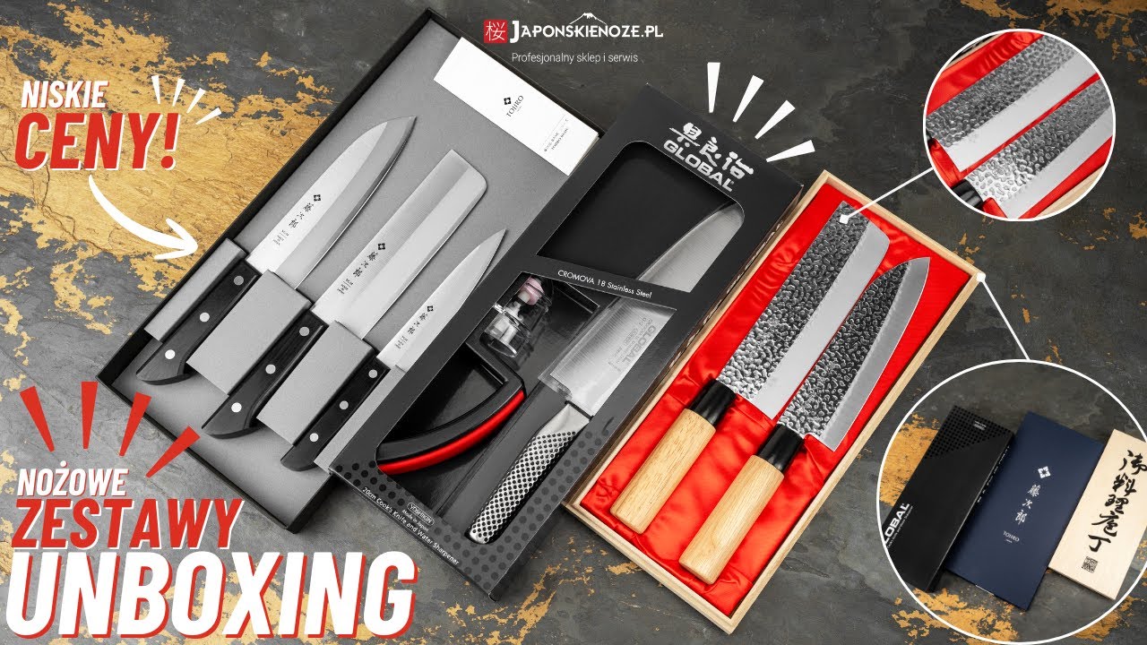 TOP Japońskie Zestawy Nożowe i Akcesoria 🍣🔪 | Idealne na Prezent🔥 #zestaw #noże #unboxing