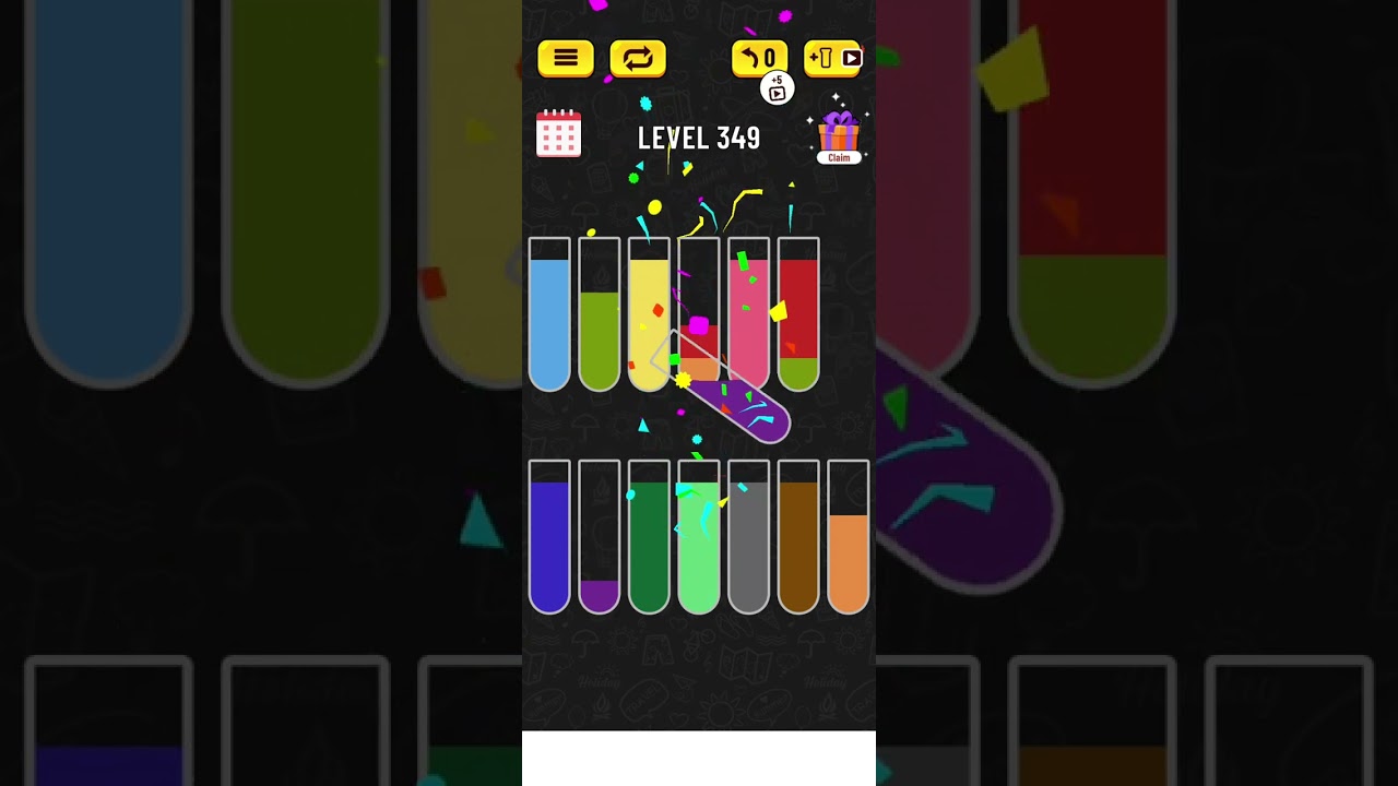Water sort puzzle level 349,350
