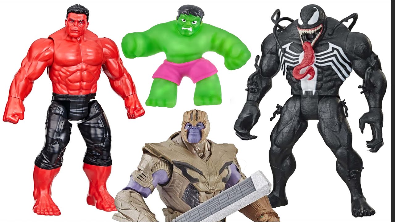 Huge Action Figure Collection Compilation – Hulk Collection – Venom Collection – Goo Jit Zu