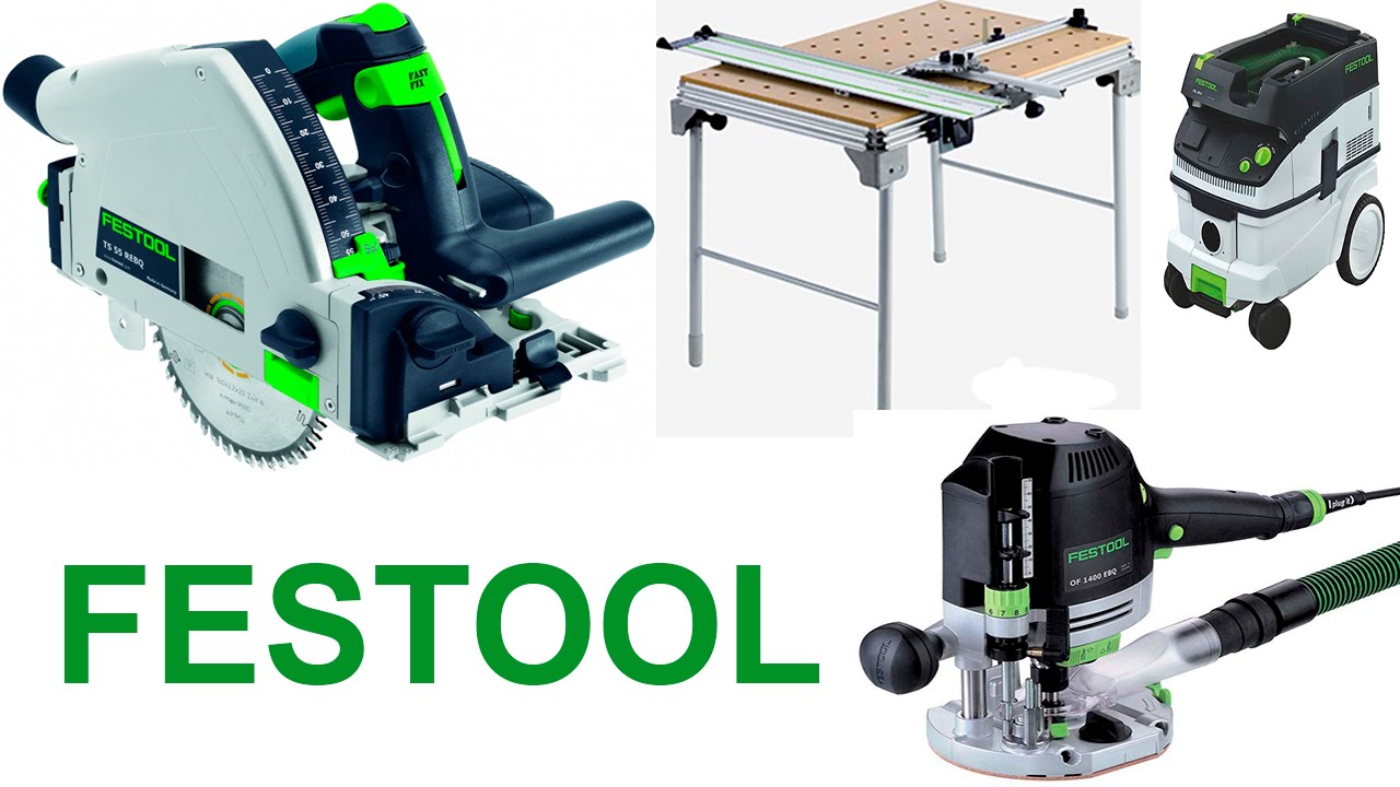 Festool OF1400EBQ  Festool TS55R  Festool MFT 3