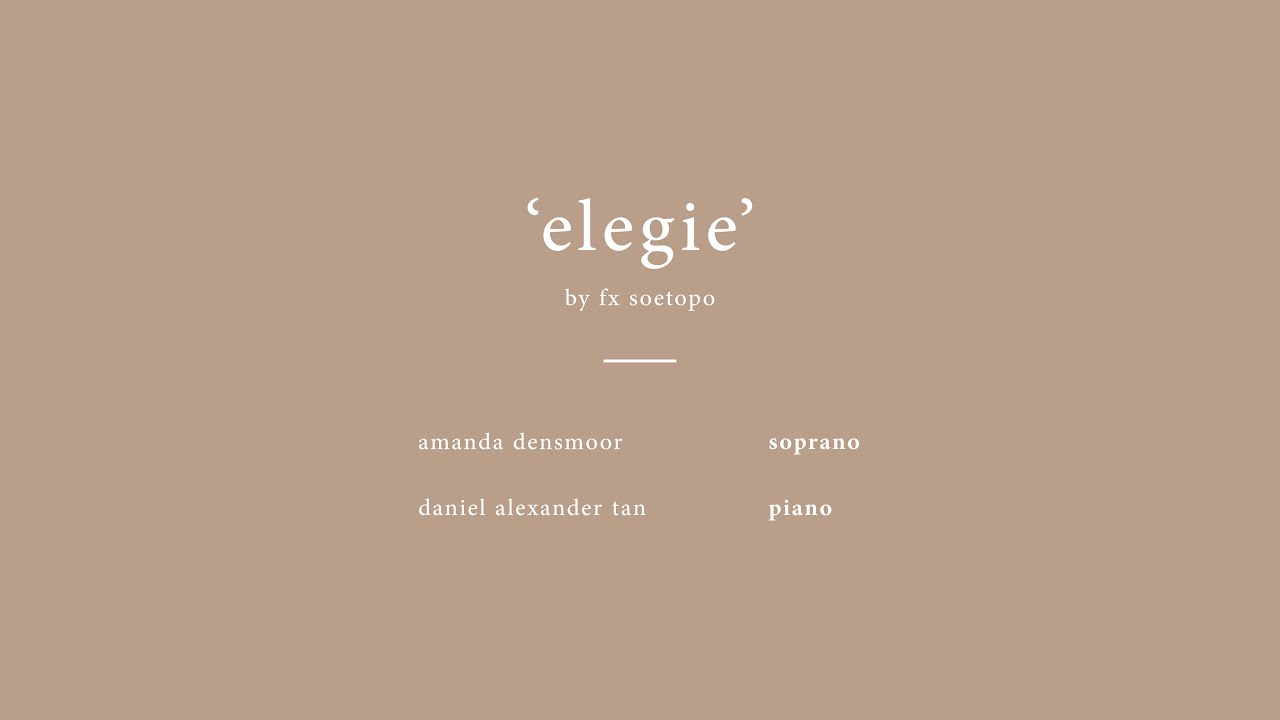 Tembang Bulanan — ‘Elegie’ by FX Soetopo