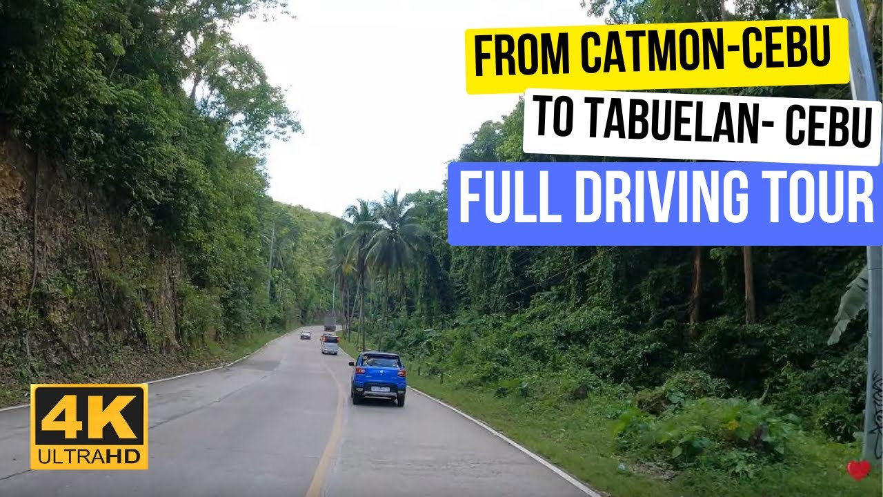 【CEBU🇵🇭 4K】From Catmon- Cebu To Tabuelan- Durhan White Beach Resort- Full Driving Tour