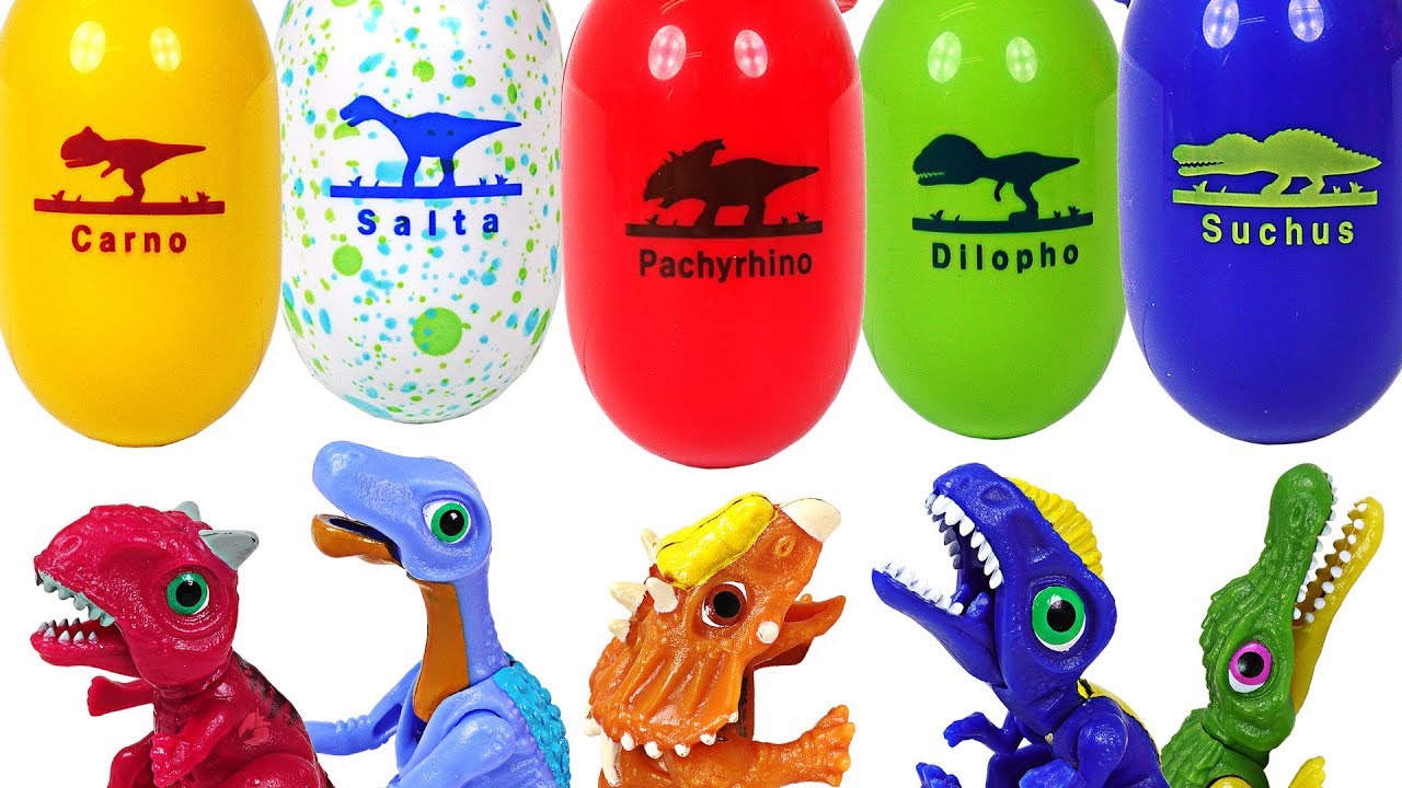 Dinosaur fruit was open in tree! Dino Mecard dino capsule eggs Spinosaurus, Dillopo! - DuDuPopTOY