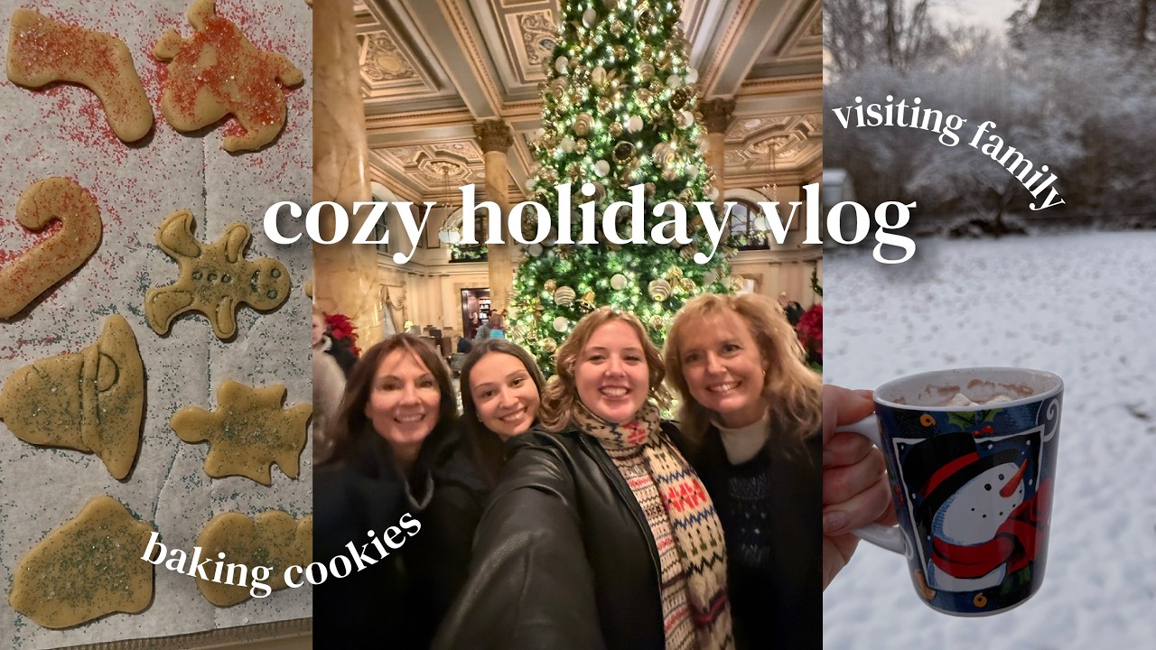 a cozy holiday vlog: baking cookies & admiring christmas decor | vlog 58