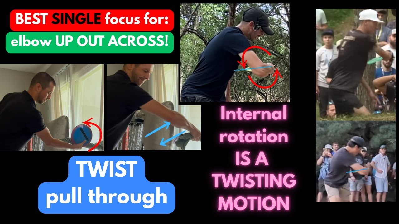 Single focus arm twist drill   elbow up, out and across #discgolf
