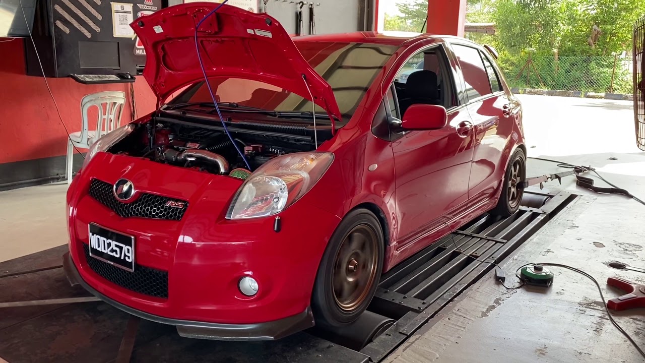 Toyota Yaris / Vitz RS Turbo Powered by MaxxECU MINI @ PJG Racing, Kota Bharu, Kelantan.