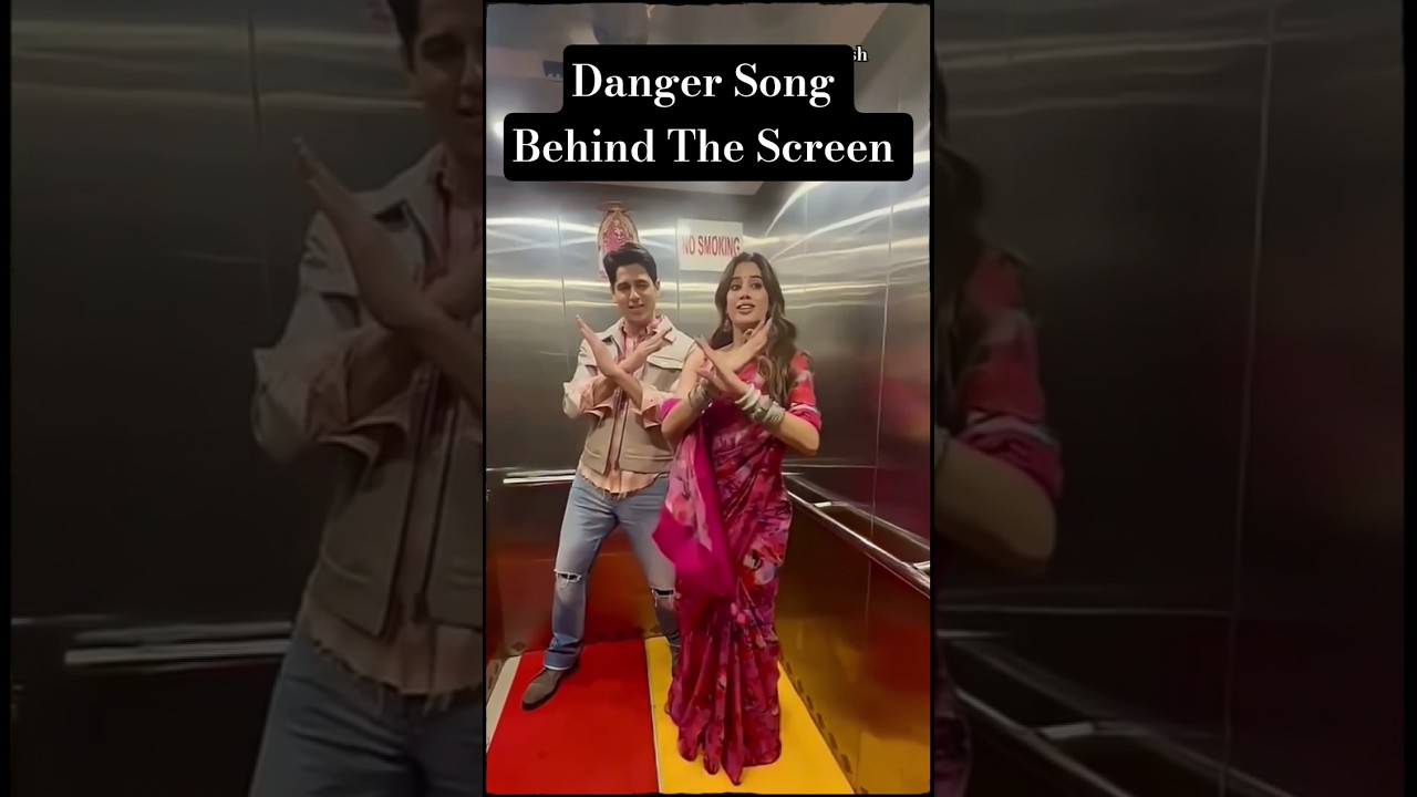 Danger Song Behind The Screen | Param Sundari | Sidharth Malhotra | Janvi Kapoor | #shorts #behind