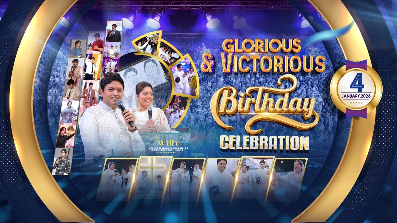 🎊🎉BIRTHDAY CELEBRATION SUNDAY MEETING 🎊🎉 (04-01-2026) | #live @AnkurNarulaMinistries