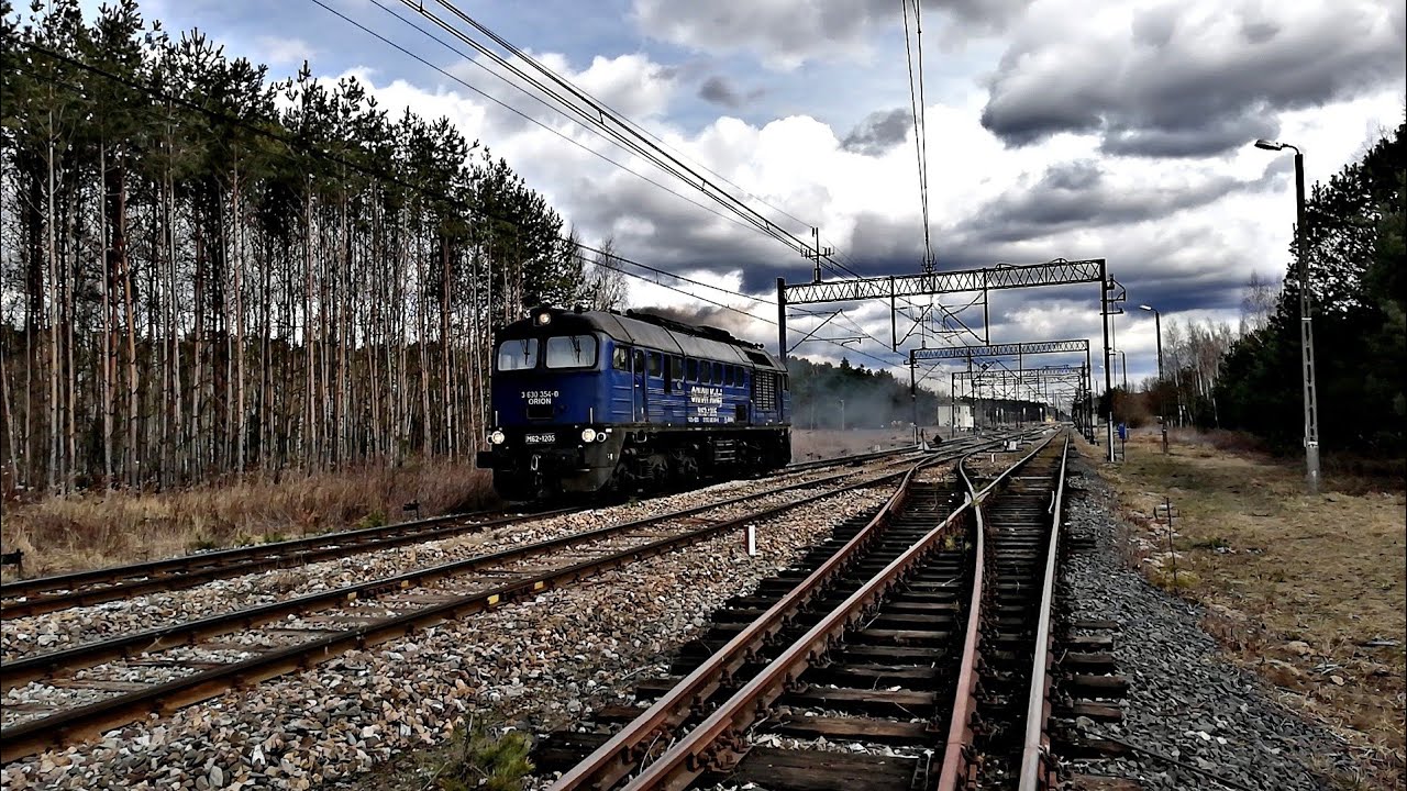 M62-1205 Orion Kolej rozpędza się w kierunku Sandomierza. RP1.