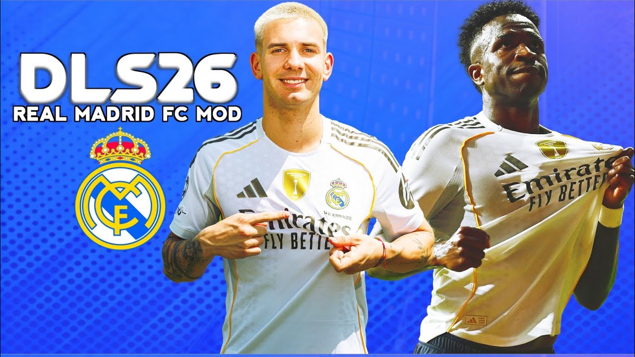 HOW TO DOWNLOAD DLS 2026 REAL MADRID FC MOD APK OBB & DATA #dls2026