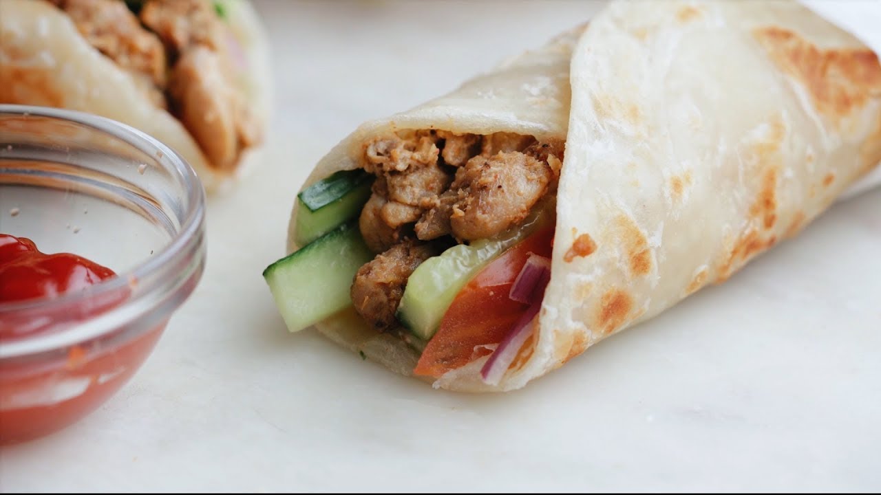 Chicken Roll with Soft Porota  Recipe In Simple 3 Steps