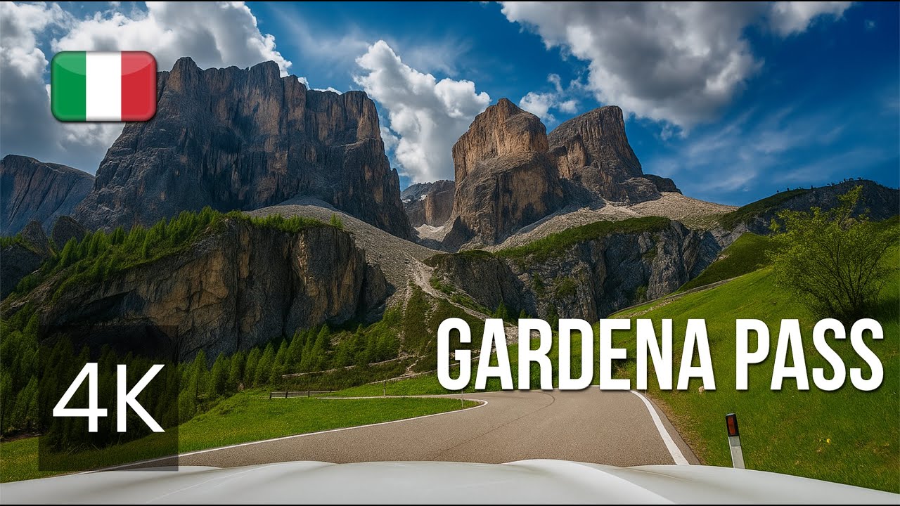 Unreal Gardena Pass 🇮🇹 Dolomites Drive in 4K | Italy’s Most Scenic Road Trip