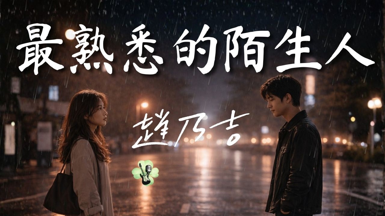 趙乃吉 - 最熟悉的陌生人 (Cover) 『我們變成了世上 最熟悉的陌生人。』🎧 【最有感染力的歌聲 Pinyin MV】#放鬆工 #作背景音樂 #療癒歌曲