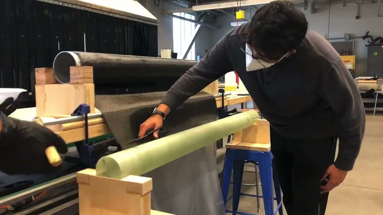 Carbon Fiber Rocket Tube Manufacturing (Wet Layup)