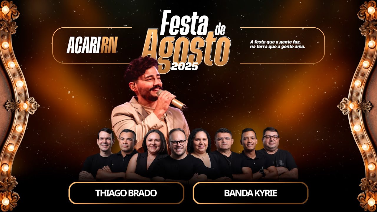 Show Religioso com Thiago Brado e Banda Kyrie| Pavilh&atilde;o de Agosto 2025 em Acari/RN