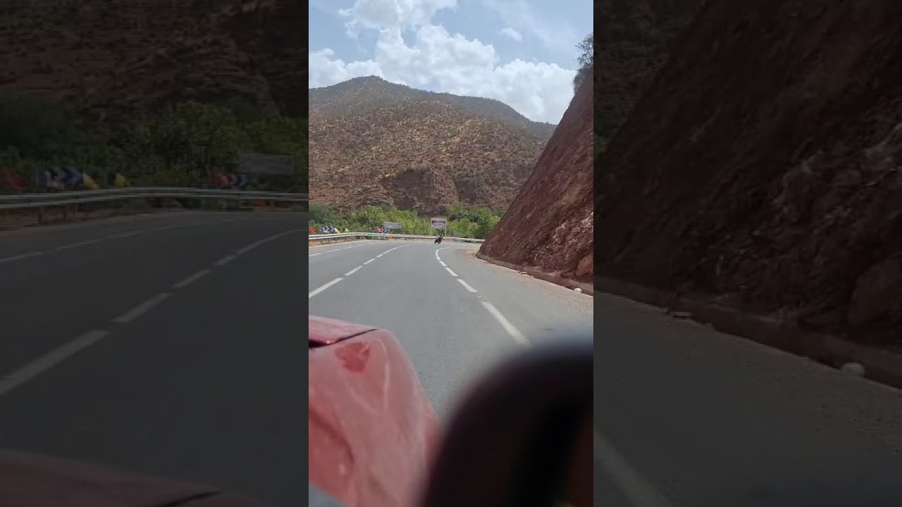 Marrakech road to ourika .nature sound.