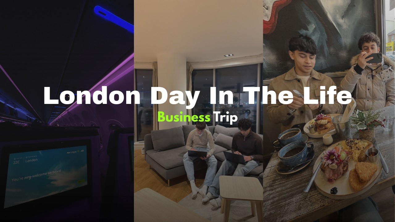 17 Year Old Entreprenuer Flies to London With Business Partner ( Full Vlog)