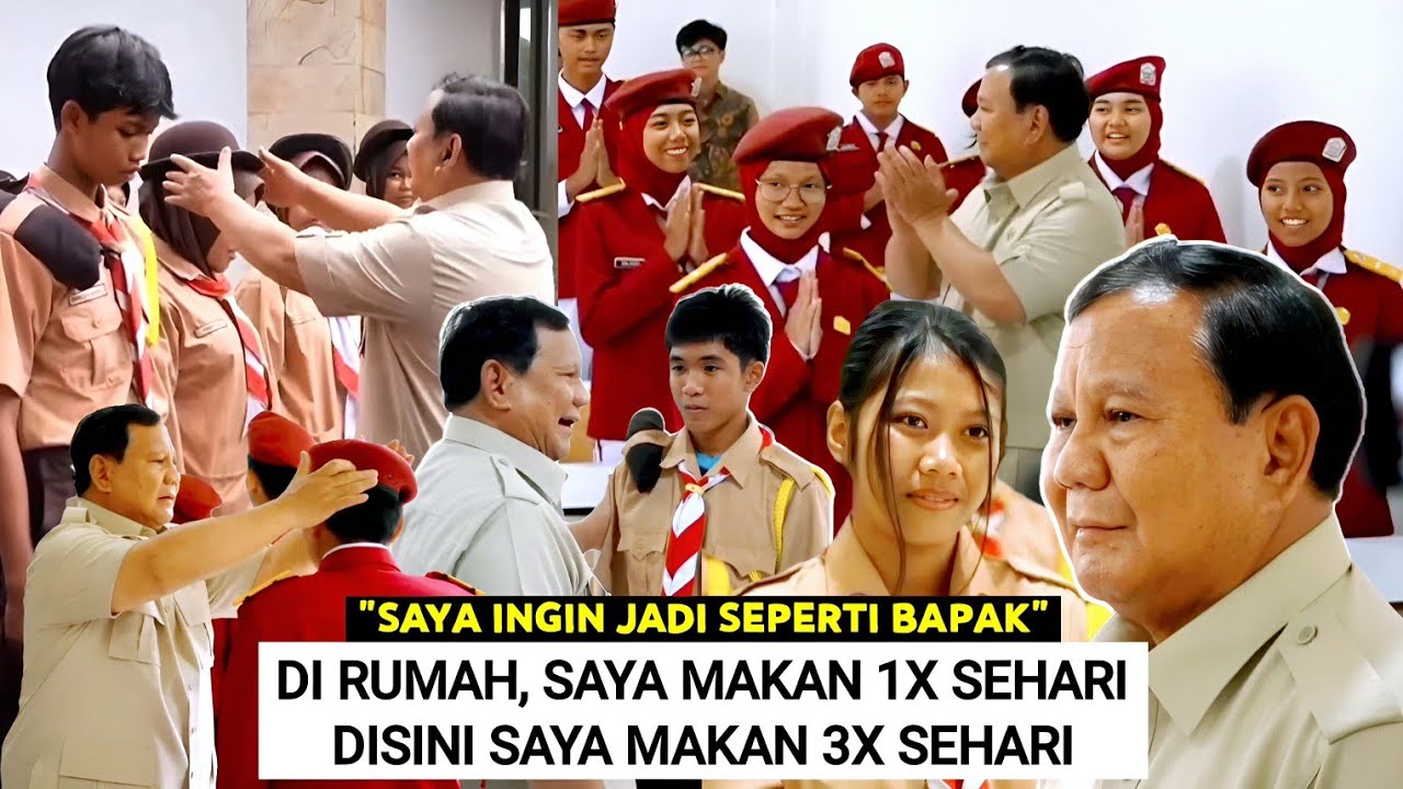 Dibuat Haru Prabowo Lihat Anak2 Sekolah Rakyat Nyambut Antusias ! Kelas, Kamar, Makanan Dicek Semua