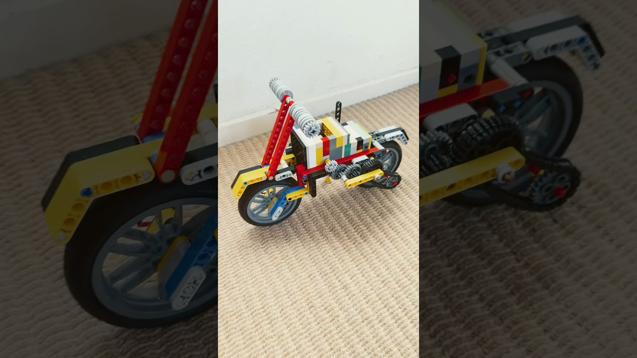 LEGO VACUUM ENGINE MOTORCYCLE this engine is based on the engine of JH_lego #lego #motorcycle