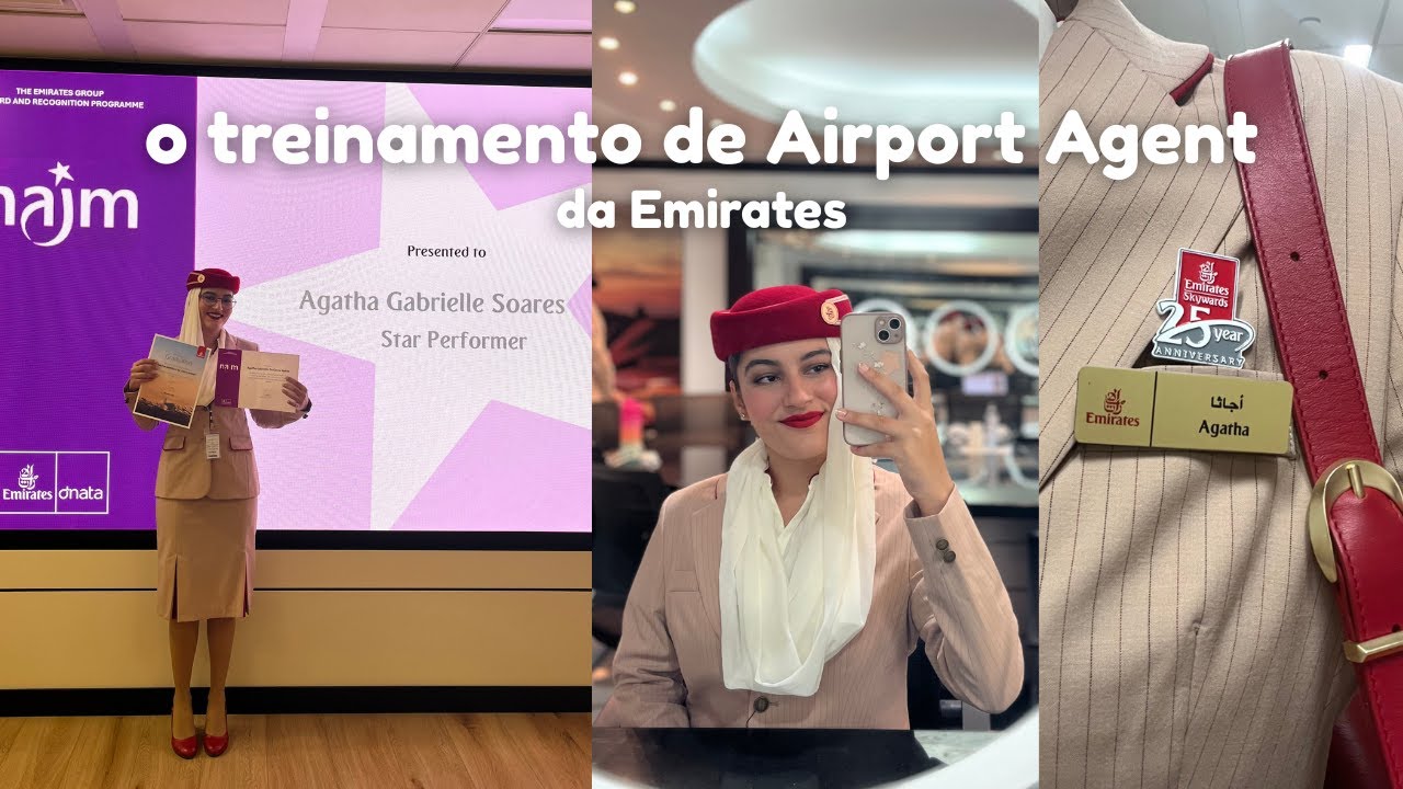 o treinamento de Airport Agent da Emirates 🧳🎟️🗺️