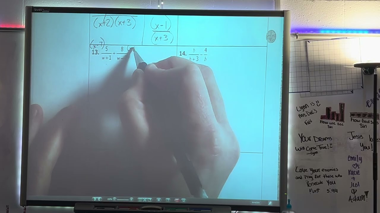 8-2 Add & Subtract Rational Exp Part 5