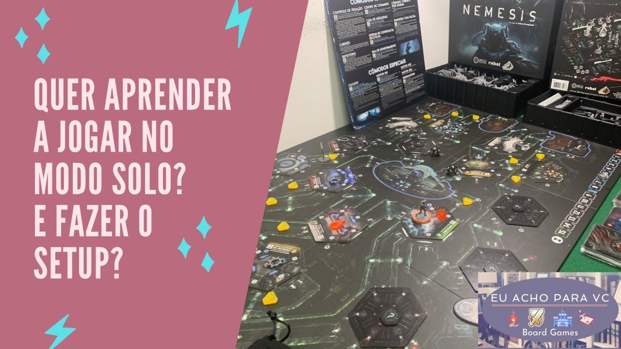 Jogo de Tabuleiro - Nemesis - Como Jogar no Modo Solo e Fazer o Setup - Aprenda Jogando - Galápagos