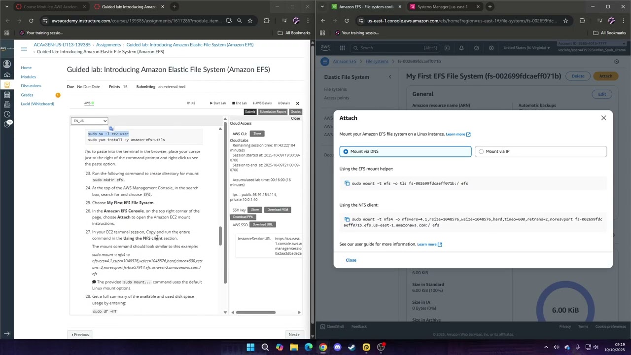 [Cloud Architecting] Guided Lab - Introducing Amazon Elastic File System