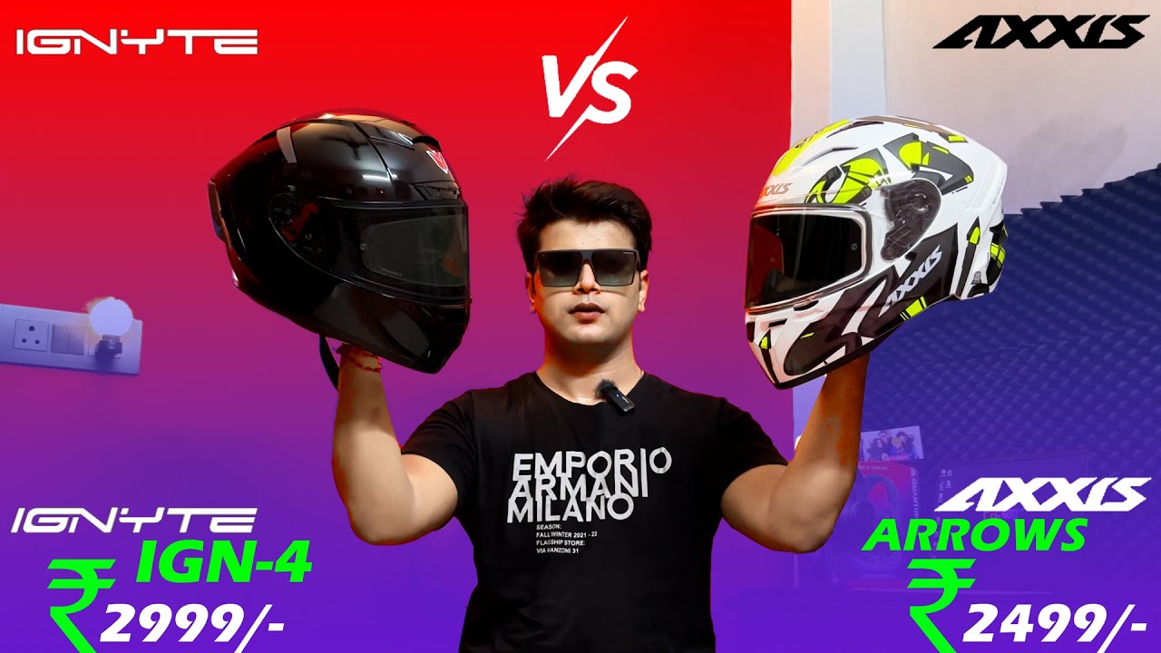 Ignite IGN 4 Viral helmet vs Axxis Segment Arrows Helmet😍Best Helmet Under 3000 for you?IGNYTE IGN 4