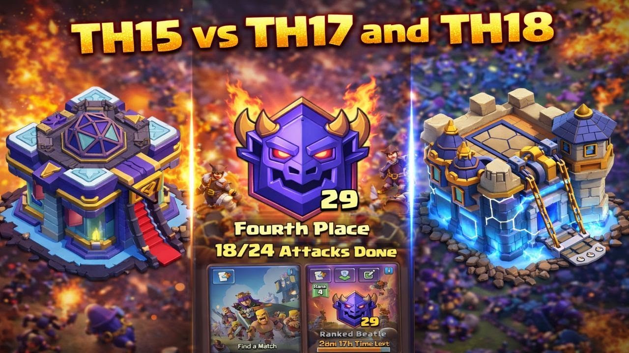 TH15 Push to Electro League 🔥 | Dragon 29 League Attacks | Episode 8