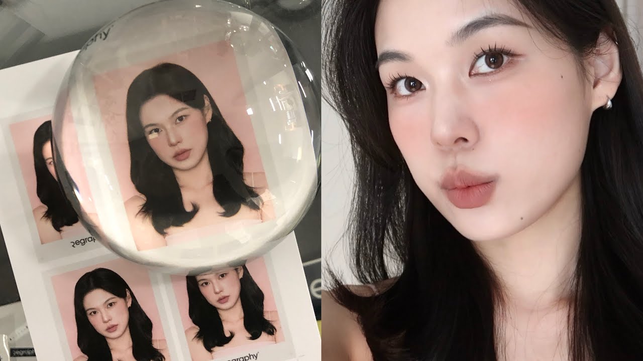 目前最滿意的一次韓式證件照妝容🩰 方圓臉證件照妝容、內雙眼妝