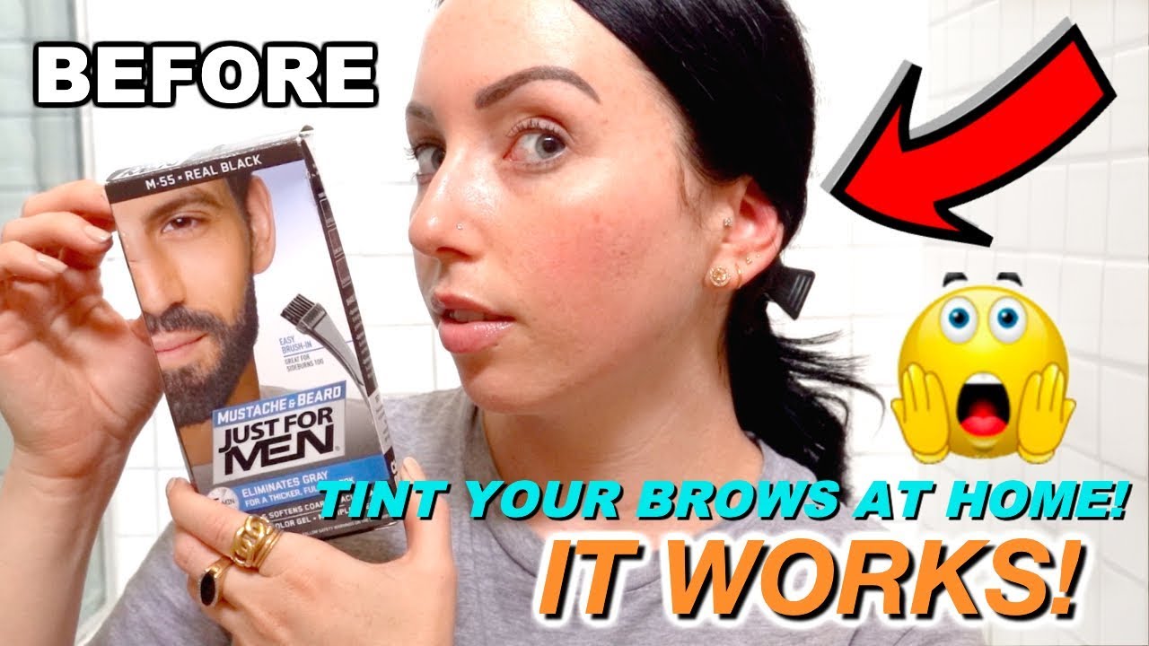 TINT YOUR EYEBROWS AT HOME FOR CHEAP! Easy Beauty Hack
